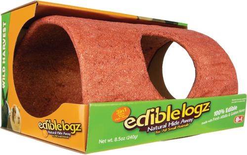 Show full view: Wild Harvest Edible Logz Natural Small Pet Hideaway slide 2 of 8