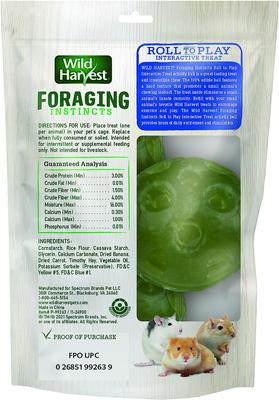 Show full view: Wild Harvest Foraging Instincts Roll n’ Play Interactive Small Animal Treats, 3 count slide 2 of 9