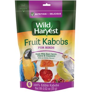 Wild Harvest Fruit Kabobs Bird Treats, 6 count