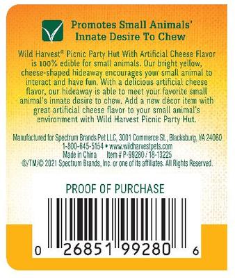 Show full view: Wild Harvest Picnic Party Hut Cheese Small Pet Treat slide 3 of 8