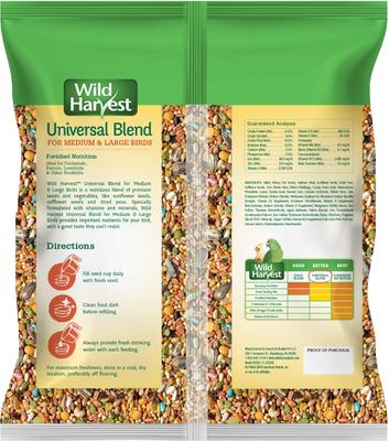Show full view: Wild Harvest Universal Blend Bird Food, 3-lb bag slide 2 of 9
