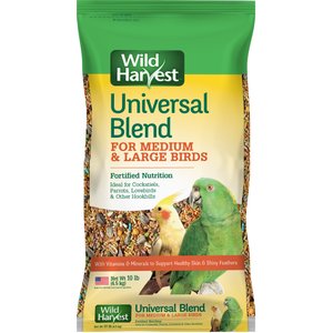 thumbnail image 2 of Wild Harvest Universal Blend Small Bird Food - 10 Lb Bag, Fortified For Skin & Coat Health 2 of 6