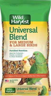 Show full view: Wild Harvest Universal Blend Fortified Nutrition for Medium & Large Bird Birdfeed, 10-lb slide 1 of 9