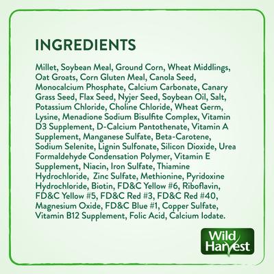 Show full view: Wild Harvest Universal Blend Fortified Nutrition for Small Bird Birdfeed, 10-lb slide 4 of 8