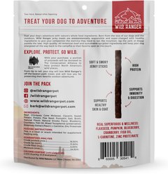 Wild Ranger Beef, Sweet Potato, Pumpkin & Flaxseed with Real Superfoods Jerky Dog Treats, 8-oz bag slide 2 of 7