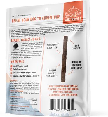 Show full view: Wild Ranger Chicken, Sweet Potato, Pumpkin & Flaxseed with Real Superfoods Jerky Dog Treats, 8-oz bag slide 7 of 9