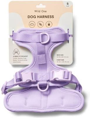 Show full view: Wild One Adjustable Cushioned Dog Harness, Lilac, Small slide 2 of 8