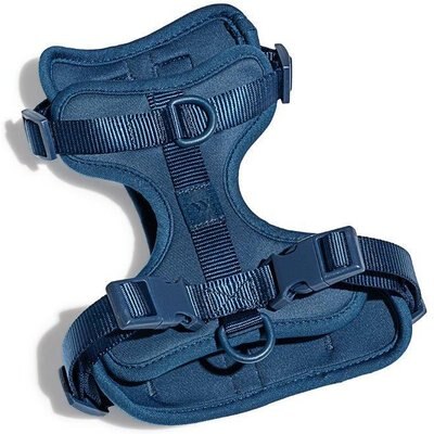 Wild One Wild One Adjustable Cushioned Dog Harness, Navy, Large