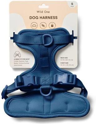 Show full view: Wild One Adjustable Cushioned Dog Harness, Navy, Small slide 2 of 7