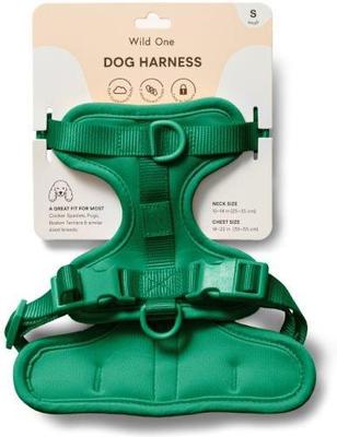 Show full view: Wild One Adjustable Cushioned Dog Harness, Spruce, Small slide 2 of 7