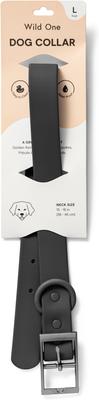 Show full view: Wild One Adjustable Waterproof Flex-Poly Coated Nylon Dog Collar, Black, Large slide 2 of 8
