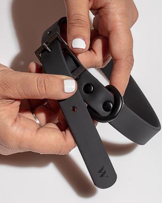 Show full view: Wild One Adjustable Waterproof Flex-Poly Coated Nylon Dog Collar, Black, Small slide 3 of 8