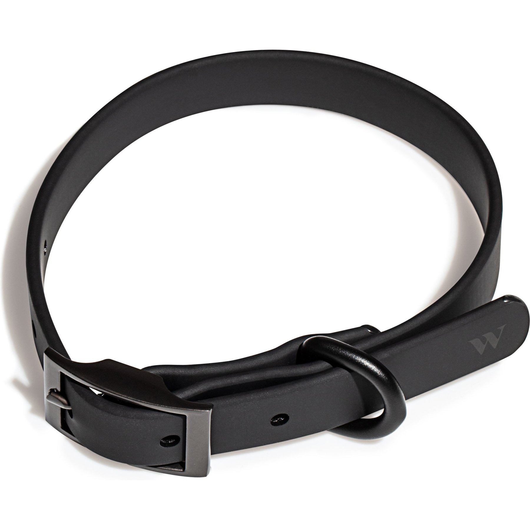 Wild One Adjustable Waterproof Flex-Poly Coated Nylon Dog Collar, Black, X-Small