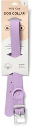 Wild One Adjustable Waterproof Flex-Poly Coated Nylon Dog Collar, Lilac, Large slide 2 of 5