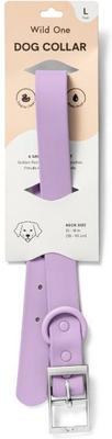 Show full view: Wild One Adjustable Waterproof Flex-Poly Coated Nylon Dog Collar, Lilac, Large slide 3 of 9
