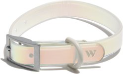 Wild One Adjustable Waterproof Flex-Poly Coated Nylon Dog Collar, Lunar, Large