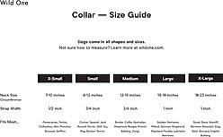 Wild One Adjustable Waterproof Flex-Poly Coated Nylon Dog Collar, Lunar, Large slide 2 of 6