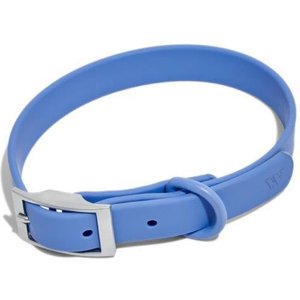 Wild One Adjustable Waterproof Flex-Poly Coated Nylon Dog Collar, Moonstone, Medium