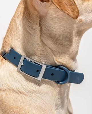 Show full view: Wild One Adjustable Waterproof Flex-Poly Coated Nylon Dog Collar, Navy, Medium slide 2 of 10