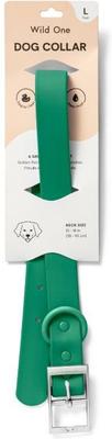 Show full view: Wild One Adjustable Waterproof Flex-Poly Coated Nylon Dog Collar, Spruce, Large slide 2 of 7