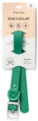 Show full view: Wild One Adjustable Waterproof Flex-Poly Coated Nylon Dog Collar, Spruce, Small slide 2 of 7