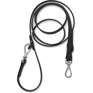 Wild One Adjustable Waterproof Flex-Poly Coated Nylon Leash, Black, Standard