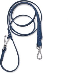 Wild One Adjustable Waterproof Flex-poly Coated Nylon Leash, Navy, Standard