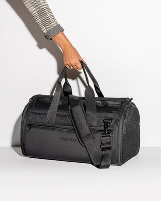 Show full view: Wild One Airline Approved Breathable Mesh Travel Bag Dog Carrier, 17.5-in, Black slide 3 of 10