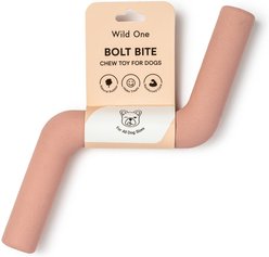 Wild One Bolt Bite Dog Chew Toy, Pink