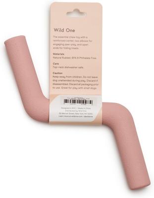 Show full view: Wild One Bolt Bite Small Chew Dog Toy, Blush slide 3 of 6