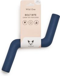 Wild One Bolt Bite Small Chew Dog Toy, Navy