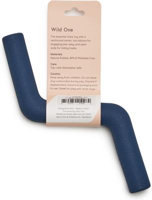 Show full view: Wild One Bolt Bite Small Chew Dog Toy, Navy slide 2 of 5