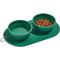 Show in main carousel: Wild One Collapsable Travel Silicone Duo Dog Bowl, Spruce, 22-oz slide 3 of 7