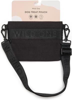 Show full view: Wild One Cotton Dog Treat Pouch, Black slide 4 of 5