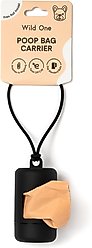 Wild One Dog Poop Bag Carrier, Black