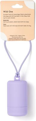 Show full view: Wild One Dog Poop Bag Carrier, Lilac slide 2 of 7