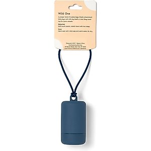 Wild One Dog Poop Bag Carrier, Navy