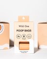 Wild One Dog Poop Bags, Tan, 60 count