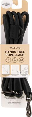 Show full view: Wild One Hands-Free Adjustable Rope Dog Leash, Standard: 4 1/3 to 8 1/2-ft long, 1/2-in wide, Black slide 3 of 10