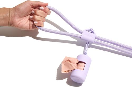 Show full view: Wild One Hands-Free Adjustable Rope Dog Leash, Standard: 4 1/3 to 8 1/2-ft long, 1/2-in wide, Lilac slide 8 of 10