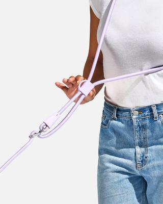 Show full view: Wild One Hands-Free Adjustable Rope Dog Leash, Standard: 4 1/3 to 8 1/2-ft long, 1/2-in wide, Lilac slide 6 of 10