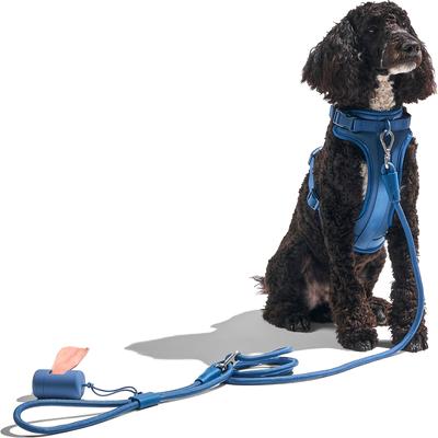 Show full view: Wild One Hands-Free Adjustable Rope Dog Leash, Standard: 4 1/3 to 8 1/2-ft long, 1/2-in wide, Navy slide 6 of 9
