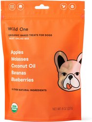 Wild One Organic Fruit Salad Baked Dog Treats, 8-oz bag