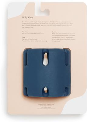 Show full view: Wild One Tennis Tumble Dog Toy, Navy slide 6 of 7