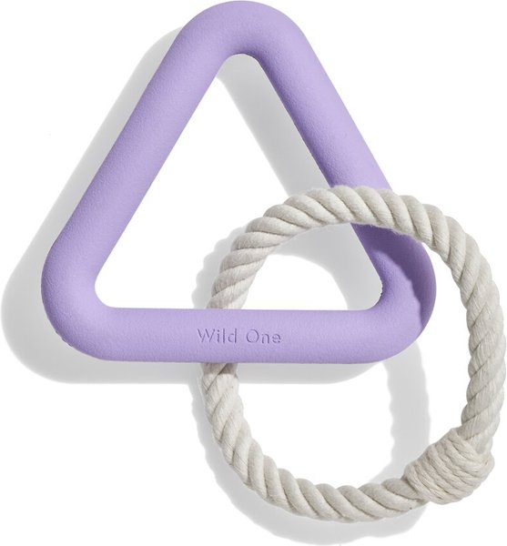 Show full view: Wild OneTriangle Tug Small Dog Toy, Lilac slide 3 of 4
