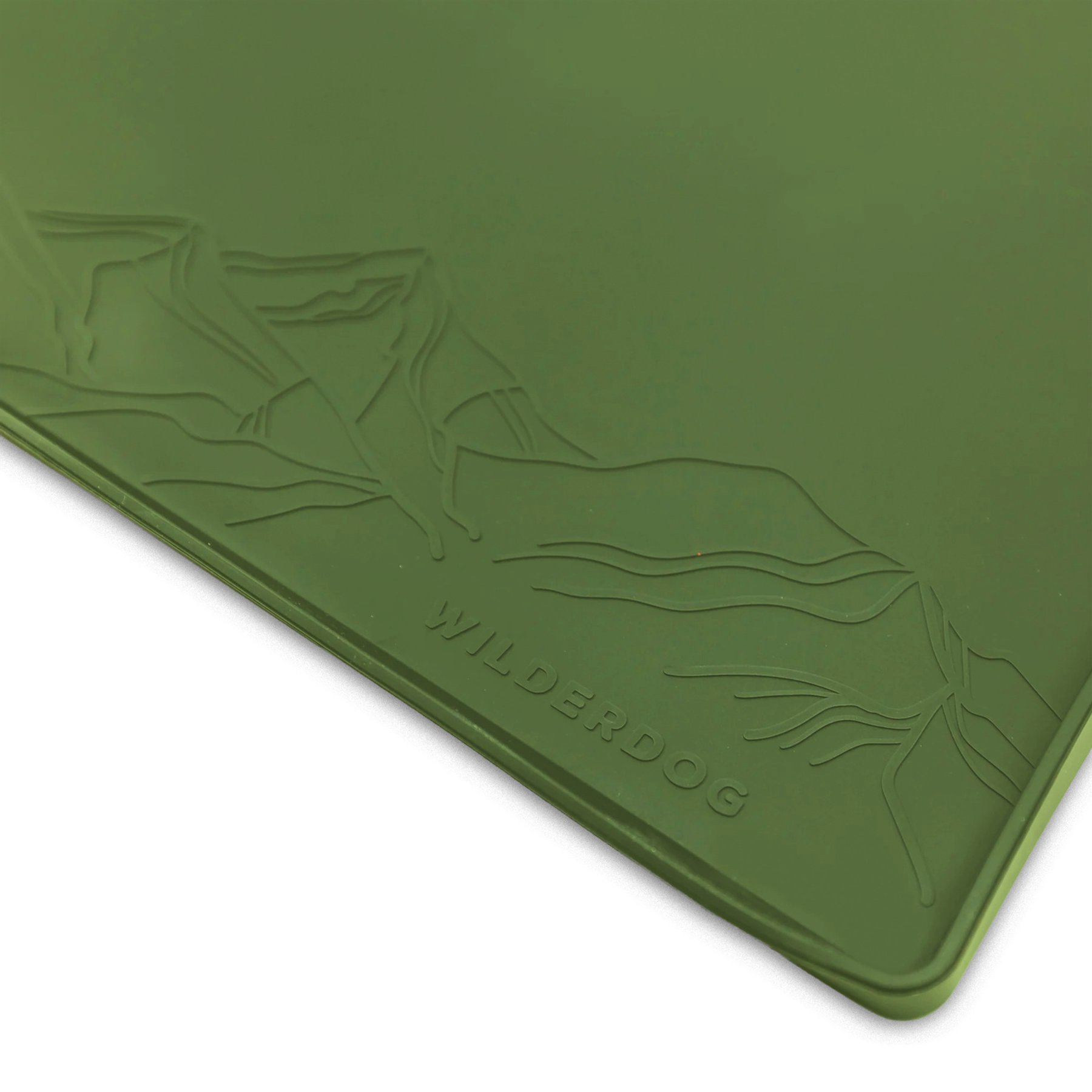 Wilderdog Silicone Dog Placemat, Olive