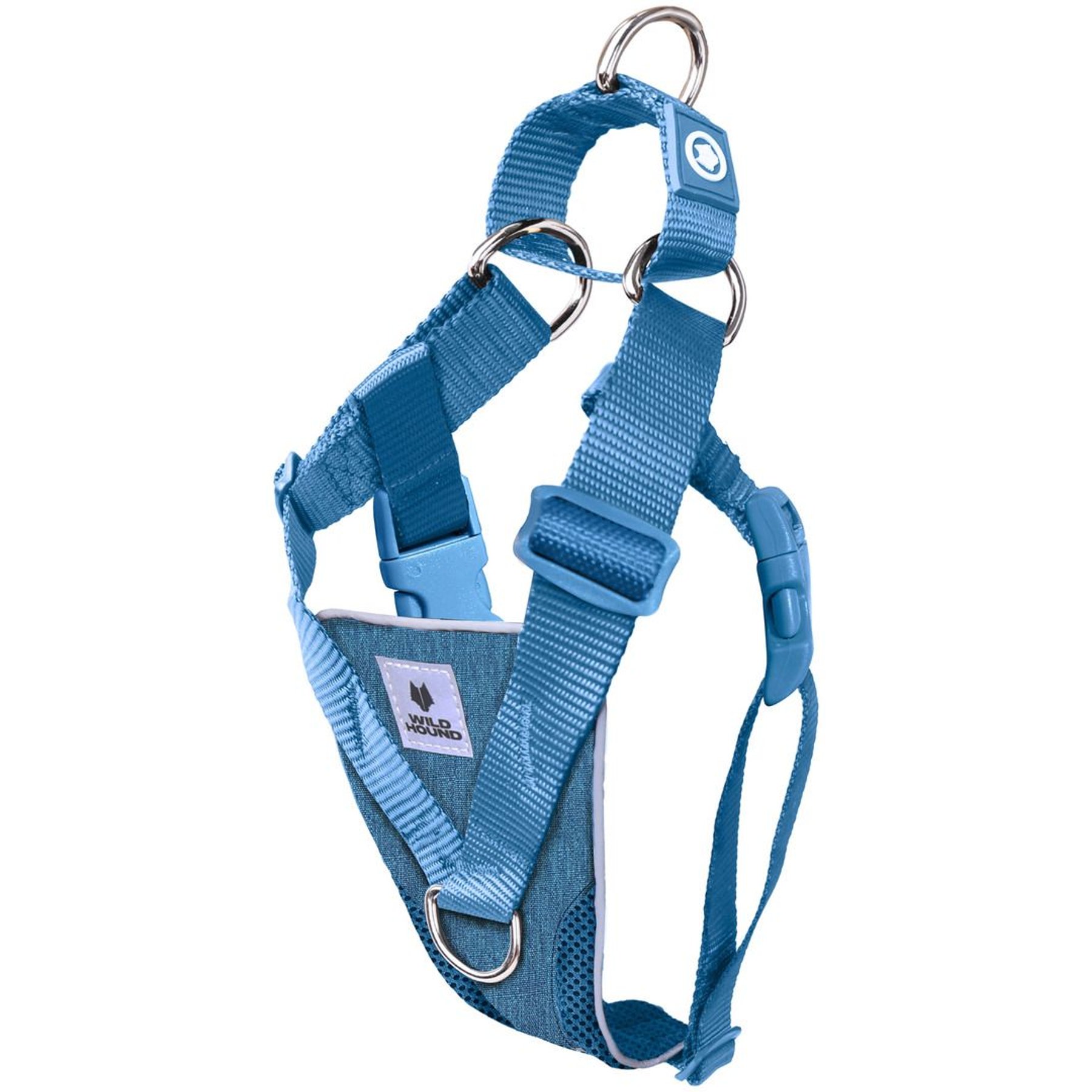 WildHound No-Pull Premium Martingale Dog Harness, Teal, Medium