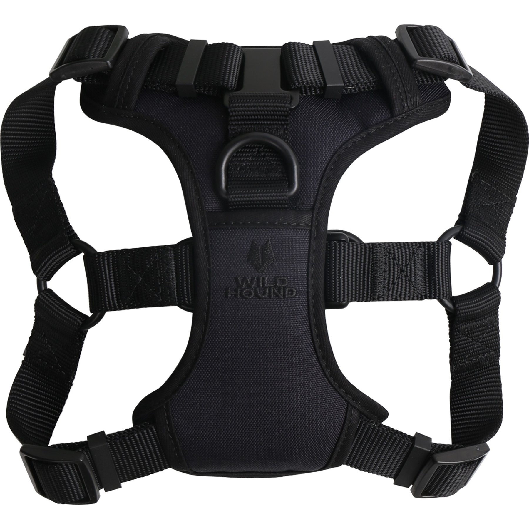 WildHound Padded Premium Step In No Pull Dog Harness, Black, X-Large: 25 to 30-in chest