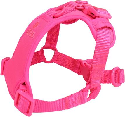 Show full view: WildHound Padded Premium Step In No Pull Dog Harness, Pink, Large: 20 to 25-in chest slide 2 of 3