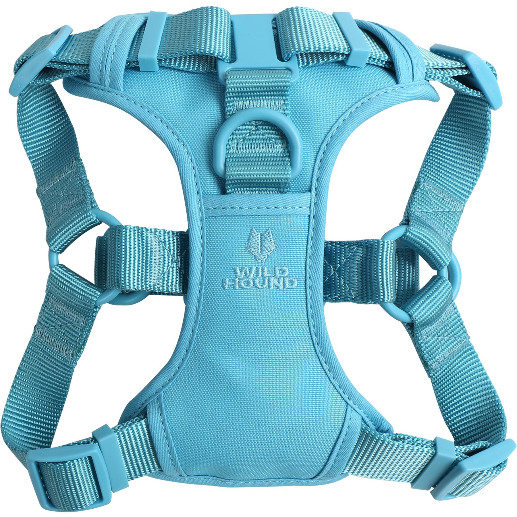 WildHound Padded Premium Step In No Pull Dog Harness, Teal, Medium: 18 to 20-in chest